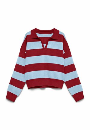 Vero Moda, KNITTED PULLOVER VMANNE KNITTED PULLOVER - Jersey de punto - biking red