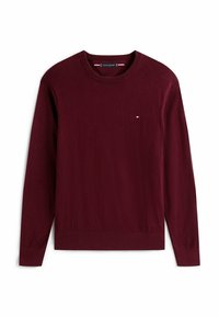 PIMA ORG CTN CASHMERE CREW NECK - Strickpullover - deep burgundy