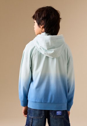Next, REGULAR FIT - GRAPHIC ZIP THROUGH HOODIE  . - Sweater met rits - blue dip dye