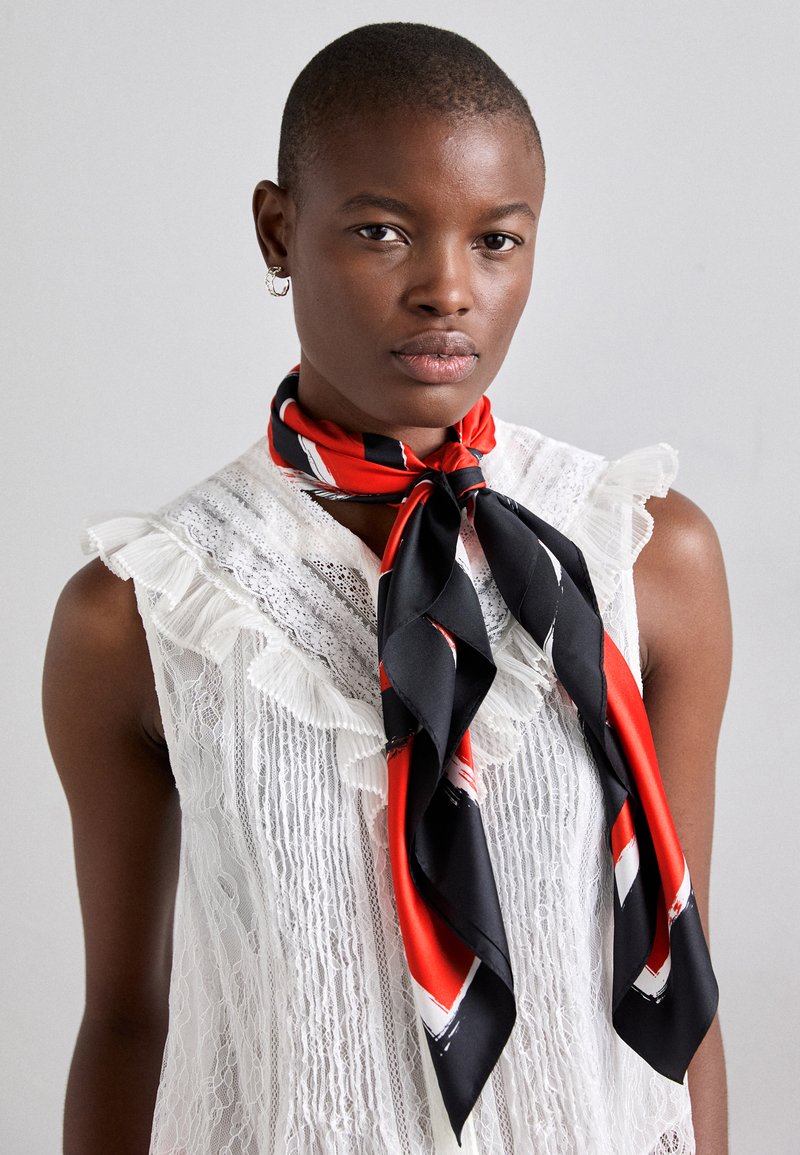 Freak Scene foulard tessuto finemente e densamente - rosso - con