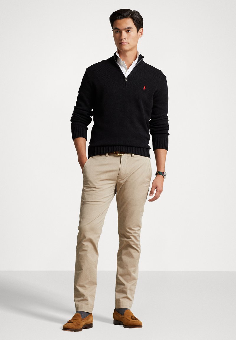 Wear A Quarter Zip Up Sweater With Collared Shirt Polo Ralph