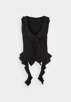 Vero Moda Tall, VMIDA FRILL - Topp - black