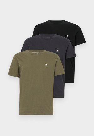 3 PACK - Jednoduché tričko - black