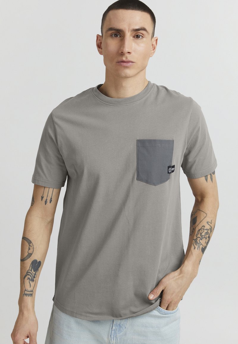 Solid - SDBASTO - T-Shirt basic - mid grey, Vergrößern