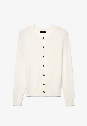 Calliope, MAGLIA TINTA UNITA - Cardigan - bianco lana
