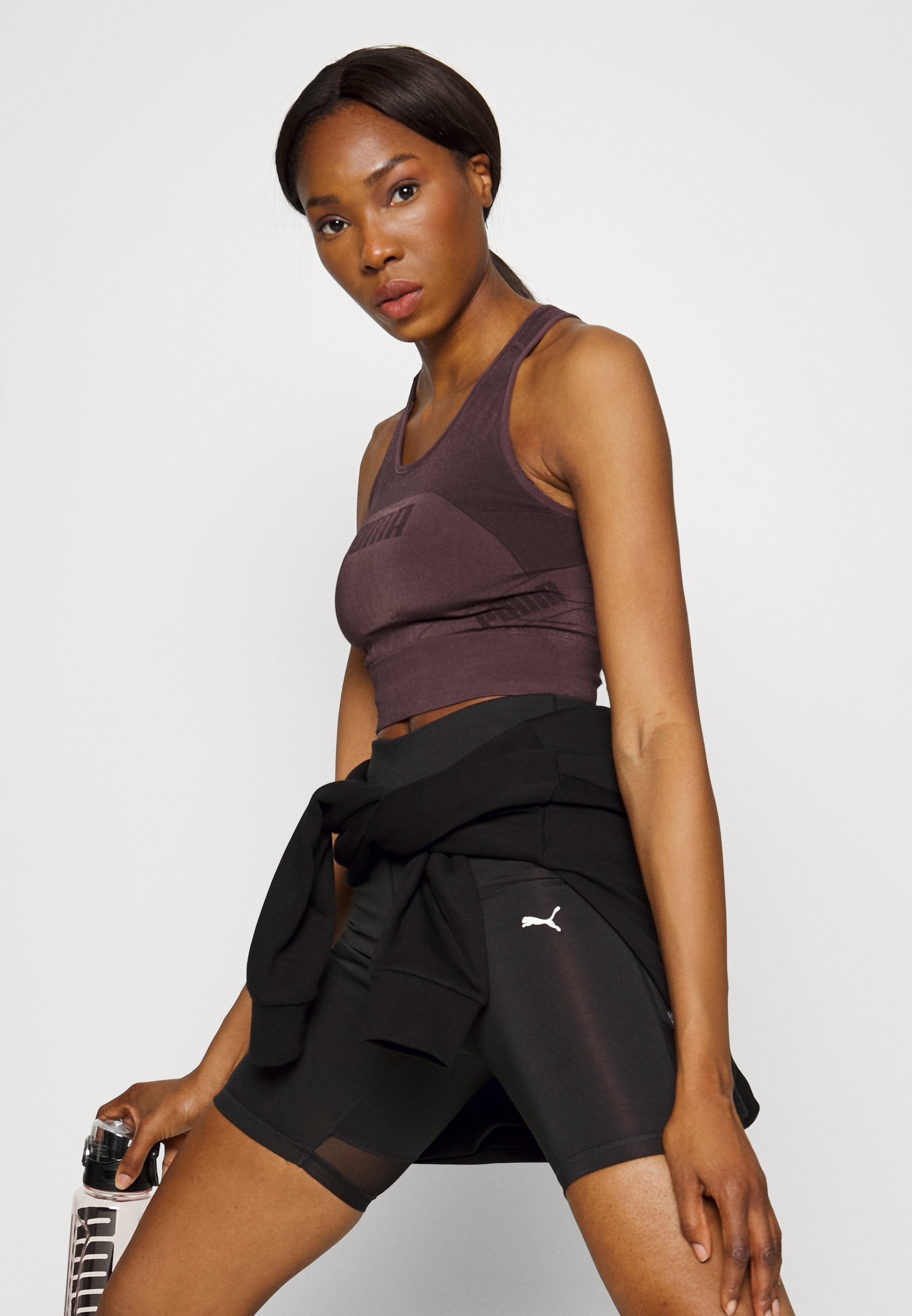 puma evostripe evoknit crop top