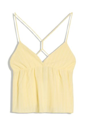 Bershka, TOP - Débardeur - yellow