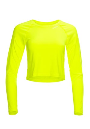 Pikkade varrukatega topp - neon yellow