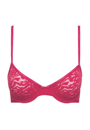 Calvin Klein Underwear UNLINED DEMI - Underwired bra - red bud