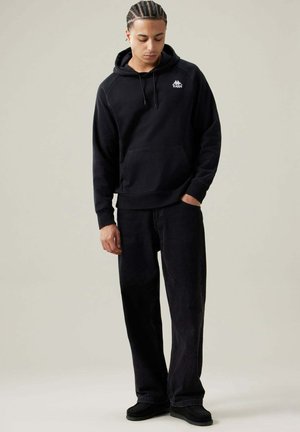 Felpa con cappuccio - black-white