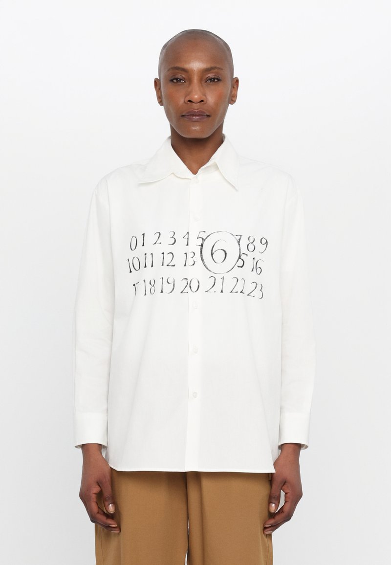 MM6 Maison Margiela LONG SLEEVED SHIRT - Užsagstoma palaidinė - white