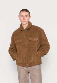 Levi's® TRUCKER UNISEX - Fleece jacket - sepia