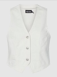 PCSKY VEST - Mellény - cloud dancer