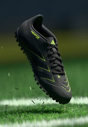 adidas Performance PREDATOR CLUB TF - Chaussures de football sur gazon - core black/carbon/lucid lemon