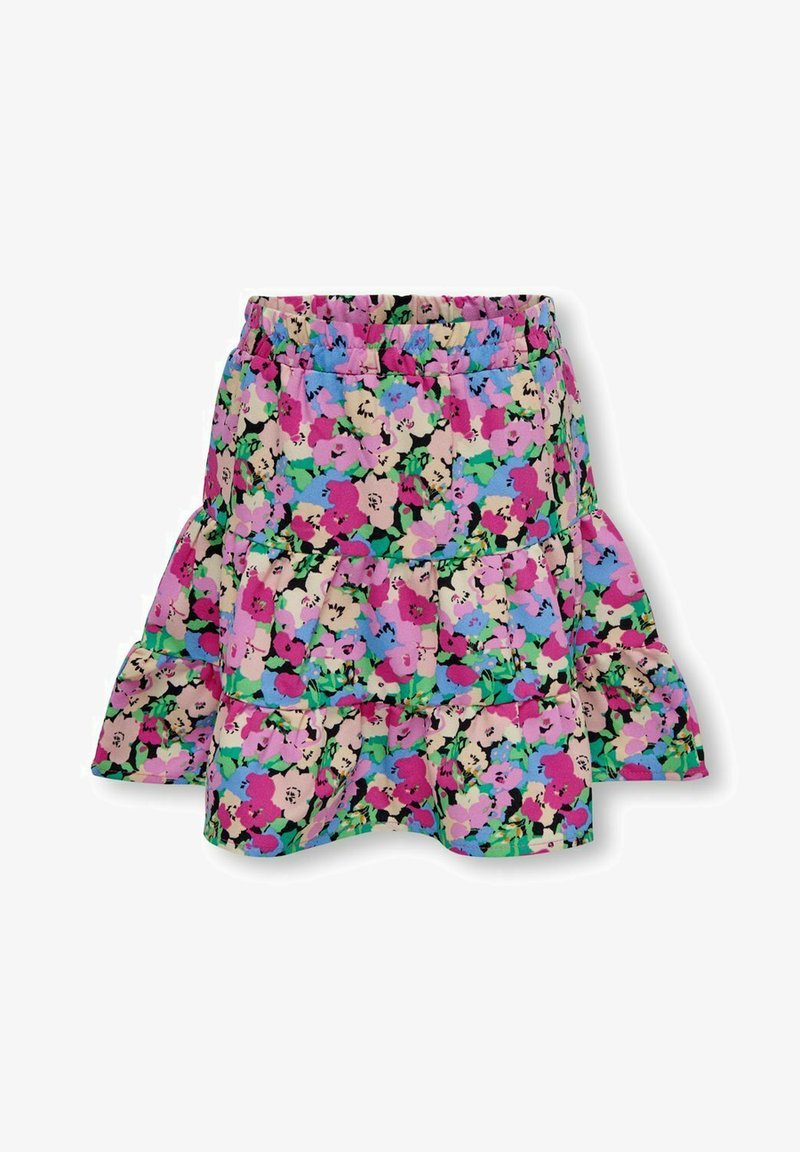 Jupe florale vintage rétro taille haute imprimé mi-longue ligne a Jupe florale vintage rétro taille haute imprimé mi-longue ligne a