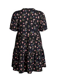 Zizzi FLASH KURZES A-LINIEN - Dnevna obleka - black rose blue fl