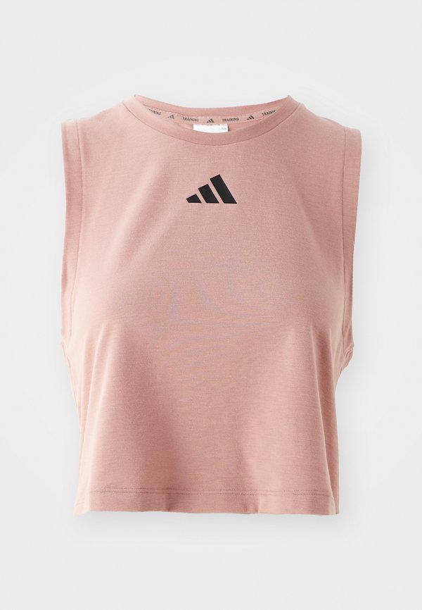 POWER 3-STRIPES BOXY - Top - warm clay2