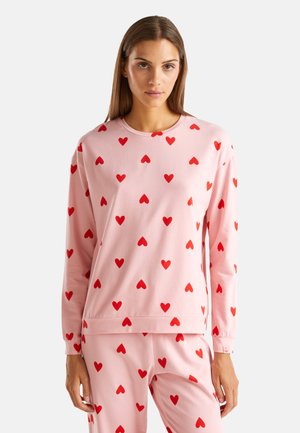 WITH HEARTS - Pyjama top - pink