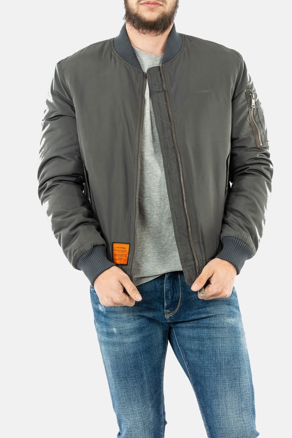 Bombers Blouson Bomber gris