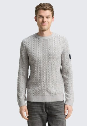 Trui - grey offwhite plated
