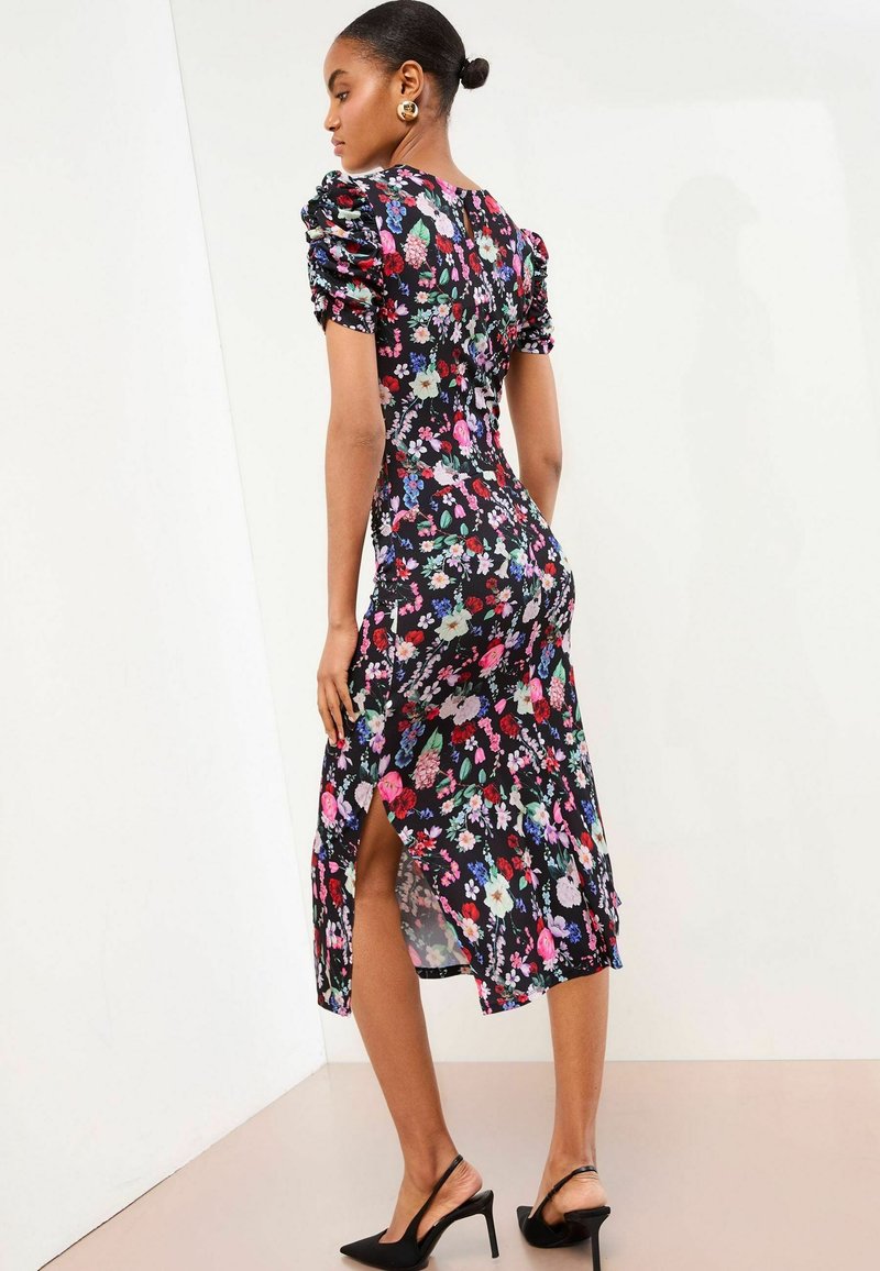 Mini Robe Lipsy London Crème Et Noire à Fleurs – Taille 10, Style Bal/prom