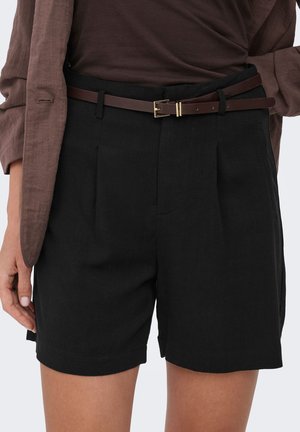 ONLY, SHORTS ONLSIESTA NORMAL GESCHNITTEN SHORTS - Shorts - black