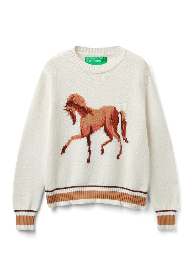United Colors of Benetton Trui crème United Colors of Benetton Trui crème