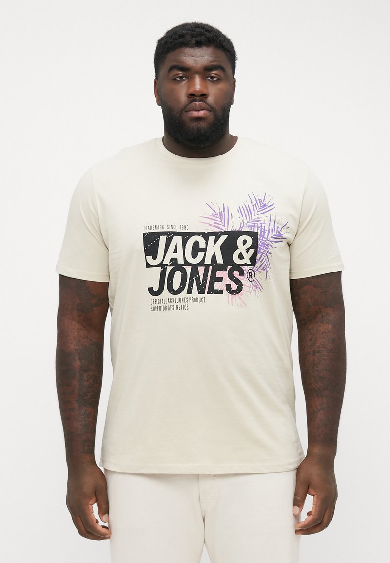 Jack & Jones Oversze-Shrt JORSANTORN BACK TEE SS CREW NECK SN, Kurzarm für optmale