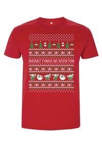 Star Wars STAR WARS THE MANDALORIAN THE CHILD UGLY SWEATER UNISEX - Triko s potiskem - red