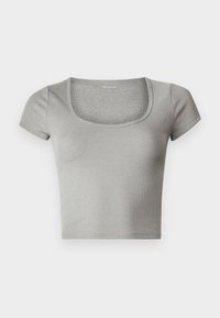 SEAMLESS SCOOP NECK - Camiseta básica - heather