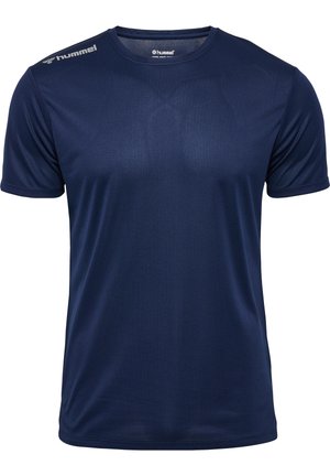 Hummel RUN - T-Shirt print - black iris