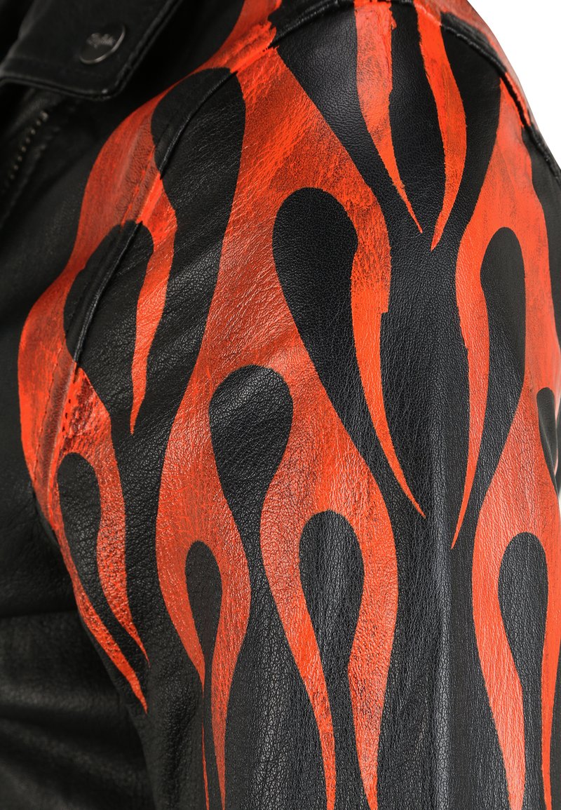 Damen Leichte Jacken | Buffalo BE HOT Lederjacke black-orange/schwarz - WZ92255 Damen Leichte Jacken | Buffalo BE HOT Lederjacke black-orange/schwarz - WZ92255
