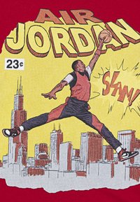 Jordan COMIC SLAM - Marškinėliai su spaudiniu - gym red