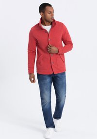 Ombre CASUAL - Felpa con zip - red melange