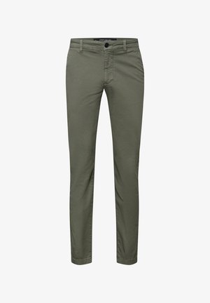 Street One MEN, CHINO MIT STRETCHBUND - Chinot - grün