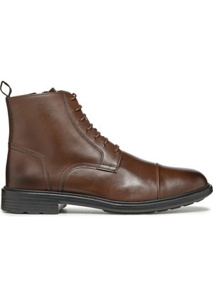 Bottines à lacets - cognac