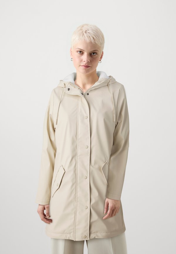 ONLSALLY RAINCOAT - Regenjacke / wasserabweisende Jacke - oatmeal detail