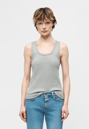 TANK - Felső - light grey melange