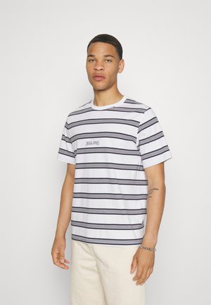 JACK & JONES Jprblalogo Spring Tee SS Maglietta Uomo A Righe – Cotone Biologico, Manica Corta, Vestibilità Regular