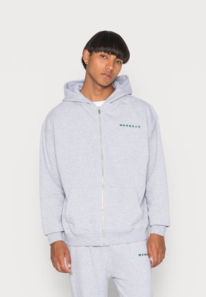 MENNACE ESSENTIAL ZIP THROUGH HOODIE UNISEX - Zip-up sweatshirt - grey