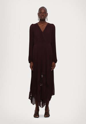 The Kooples ROBE - Vestito lungo - burgundy