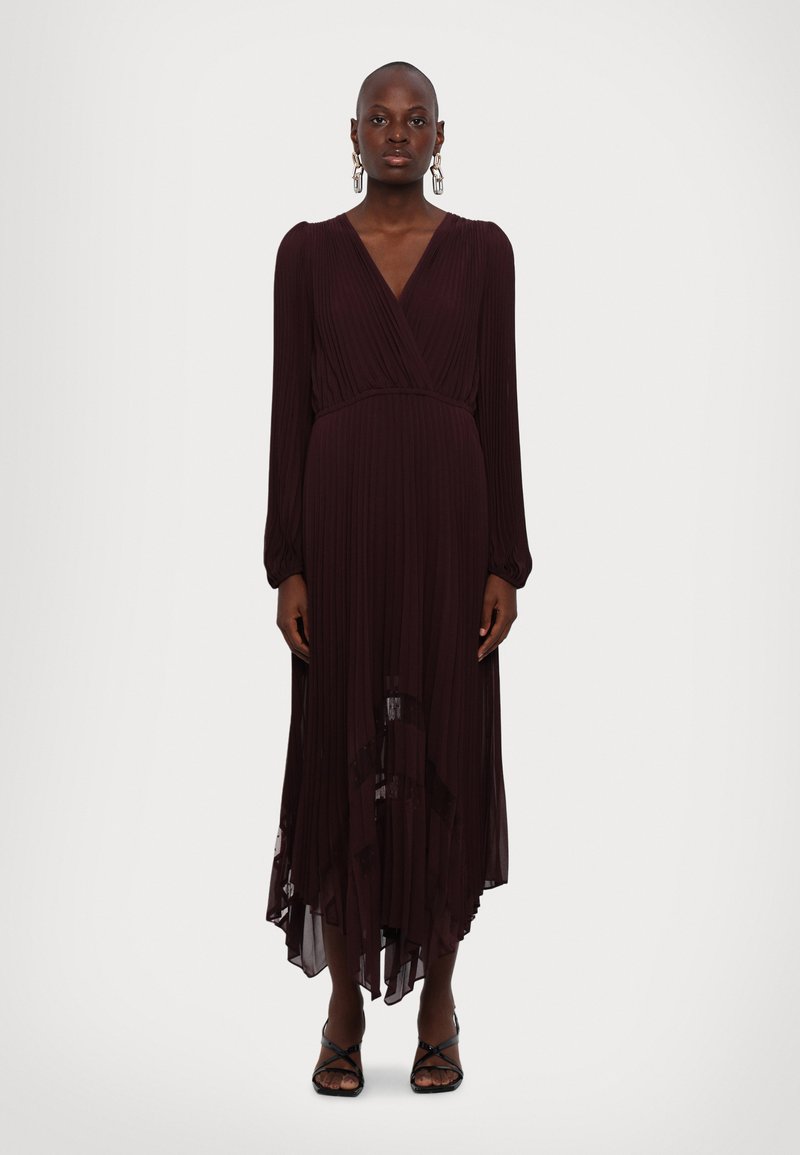 The Kooples ROBE - Robe longue - burgundy