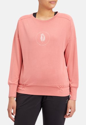 OMANY II - Long sleeved top - light pink/white
