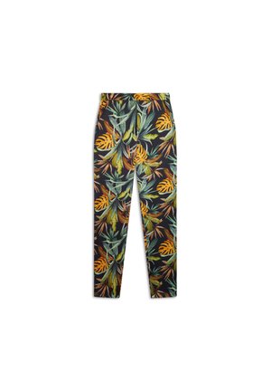 Pantalones - black allover flower