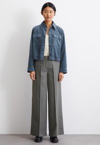 Marc O'Polo JACKET SHIRT DETAILS SLIGHTLY CROPPED - Giacca leggera - hazy blue