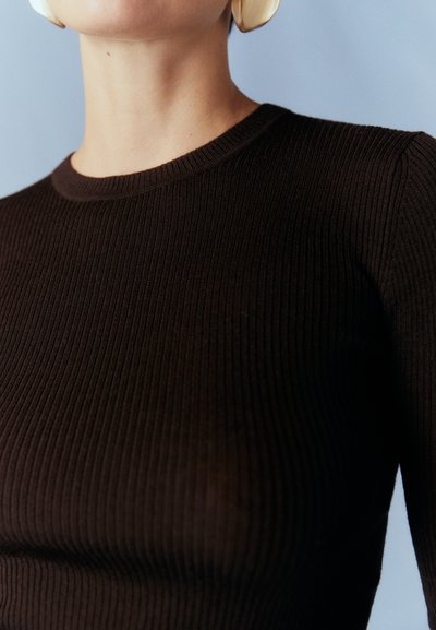 Tiger of Sweden OVIE - Striktrøje - dark chokolate