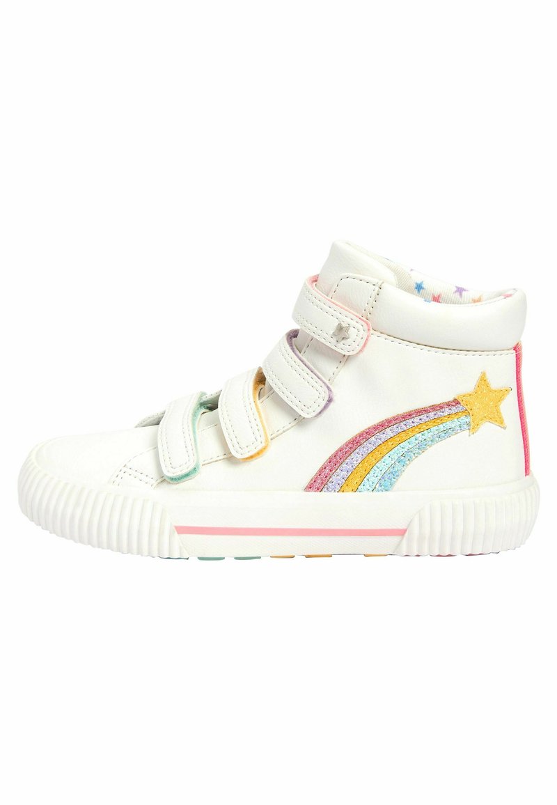 Next - TOUCH FASTENING HIGH TOP TRAINERS - Sneakers hoog - white rainbow detail, Vergroten