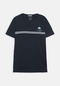 TOM TAILOR DENIM Triko s potiskem - dark blue