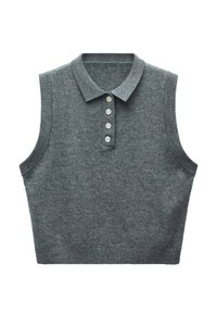 Poloshirt - mottled dark grey