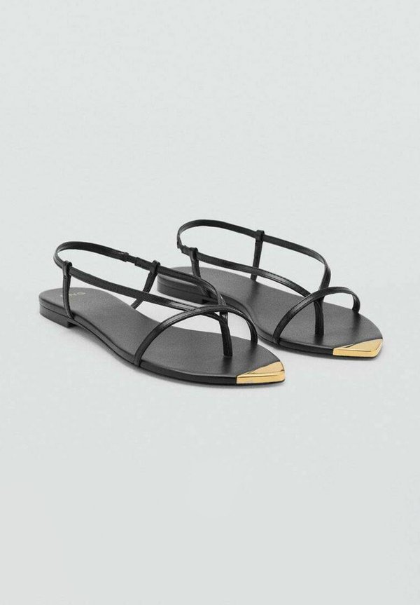 WITH STRAP AND CONTRASTING TOE - T-bar sandals2